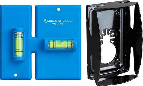Jonard Tools EBW-412 Electrical Box Cutting Kit with Wall Template Leveler and Cutter Attachment for Easy Installation