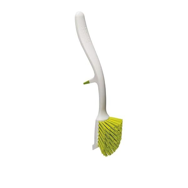 Joseph Joseph Edge Dish Brush with Sink Rest - Efficient Cleaning Tool in Green