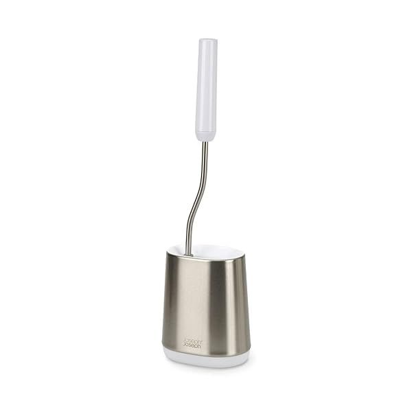 Joseph Joseph Flex Lite Steel Toilet Brush in White - Stylish & Efficient Bathroom Cleaning Tool