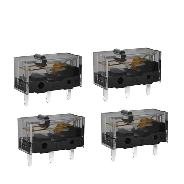 KAILH GM4.0 GM8.0 Micro Switch 60M 80MLife Gaming Mouse Micro Switch 3 Pin Black Mice Left Right Button GM 4.0 8.0 (Red 4pcs GM4.0)