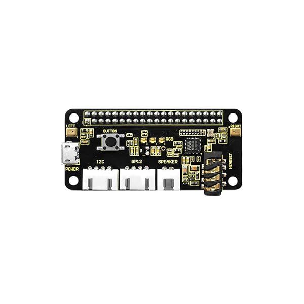 KEYESTUDIO ReSpeaker 2-Mic Pi HAT V1.0 for Raspberry Pi 4/3/Zero - Enhance Voice Projects