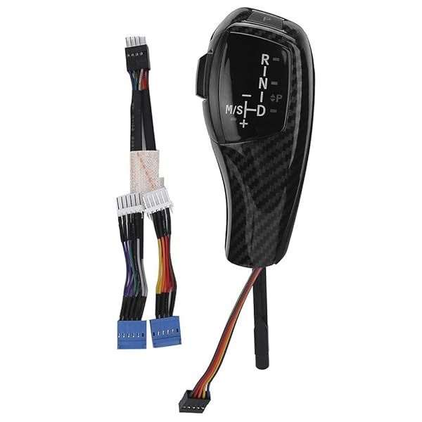 KIMISS LED Gear Shift Knob Retrofit Kit for E90 E92 E84 E89 F30 LHD Automatic Carbon Pattern