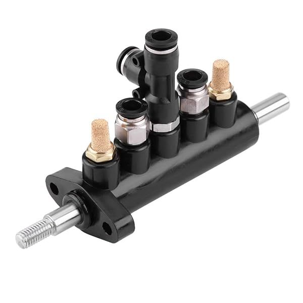 Buy KIMISS Tire Air Control Valve for Tire Changer - Durable Aluminum Alloy, 8mm OD Connectors, Pneumatic Switch Type D