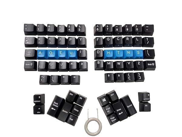 Upgrade Your Typing: KINESIS Advantage2 Dvorak Keycap Set for Enhanced Comfort & Performance