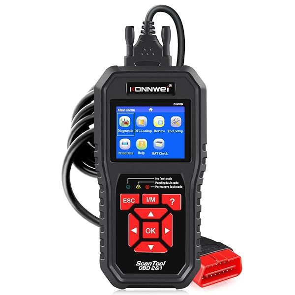 Professional KONNWEI OBD2 Scanner KW850: Auto Diagnostic Tool for All OBDII Cars Since 1996