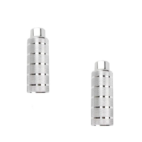 Buy KOOBOOK 2Pcs Aluminum Alloy BMX Bike Pegs - Anti-Slip 38mm Pedals for 3/8 Inch Axles - Silver