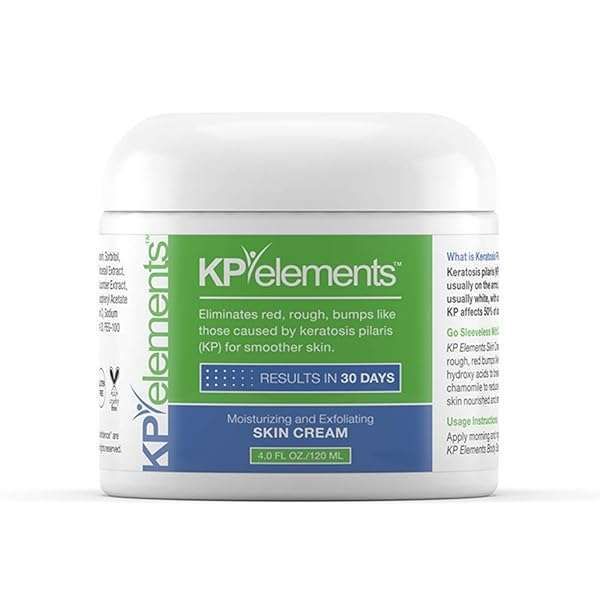 KP Elements Keratosis Pilaris Lotion - Natural AHA Treatment, Moisturizing & Exfoliating, Vegan, Made in USA (4 fl oz)
