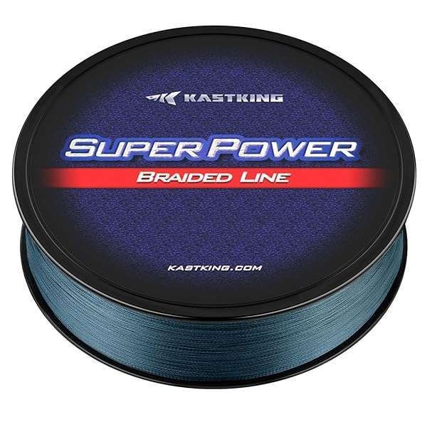 KastKing SuperPower Braided Fishing Line 15 LB - Low-Vis Gray, 327 Yds for Ultimate Fishing Performance