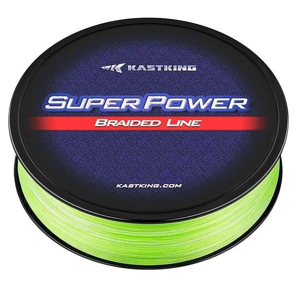 KastKing Superpower Braided Fishing Line - Grass Camo, 40LB, 327 Yds | Ultimate Strength & Stealth for Anglers
