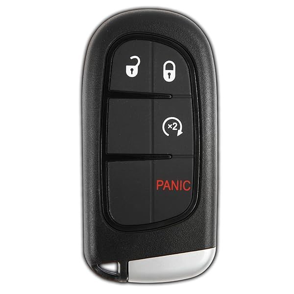 KeylessOption Keyless Entry Remote Start Smart Car Alarm Key Fob for 2013 to 2018 Ram 1500 2500 3500 GQ4-54T