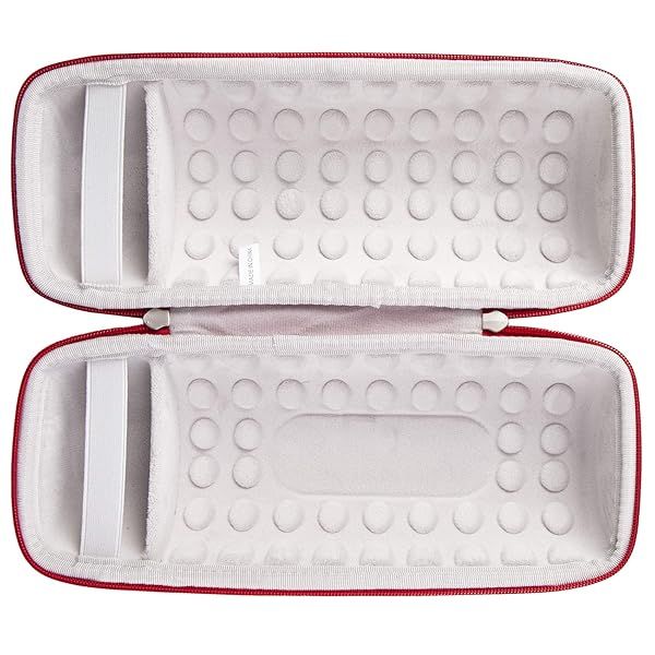 Khanka Hard Travel Case for JBL Charge 4 Portable Waterproof Bluetooth Speaker Red