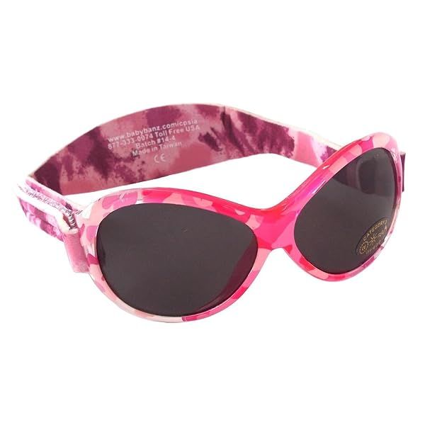 Shop Kidz Banz Retro Oval Sunglasses for Kids - Pink Diva Camo (Ages 2-5)