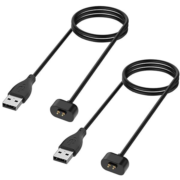 Kissmart Charger for Amazfit Band 7, Replacement USB Magnetic Charging Cable Cord Accessories for Amazfit Band 7 Fitness Tracker [2Pack - 3.3ft 1m]