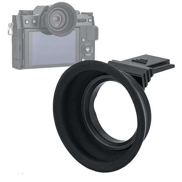 Kiwifotos KE-XT20 Soft Silicon Eyecup for Fuji X-T30, X-T20, X-T10 - Perfect for Eyeglass Users