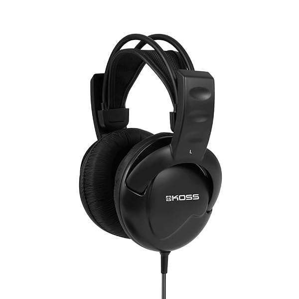 Buy Koss UR20 Over-Ear Headphones with Flexible Sling Headband - Comfortable Black Design