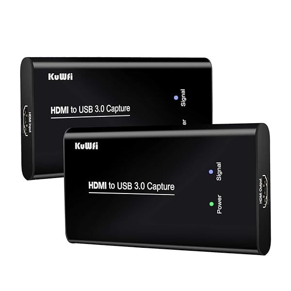 KuWFi HDMI to USB 3.0 Capture Cards for 1080P Game Streaming on PC, PS4, Xbox & Switch