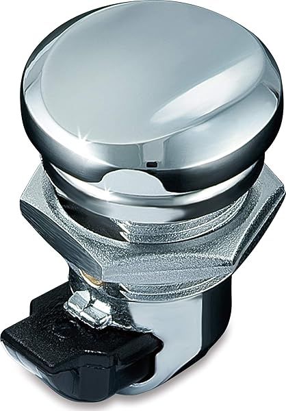 Upgrade Your Harley: Kuryakyn 1467 Chrome Push Button Fuel Door Latch (1992-2019)