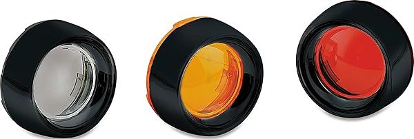 Upgrade Your Harley: Kuryakyn 5480 Deep Dish Bezel for 2000-19 Models with Smoke Lens & Gloss Black Finish