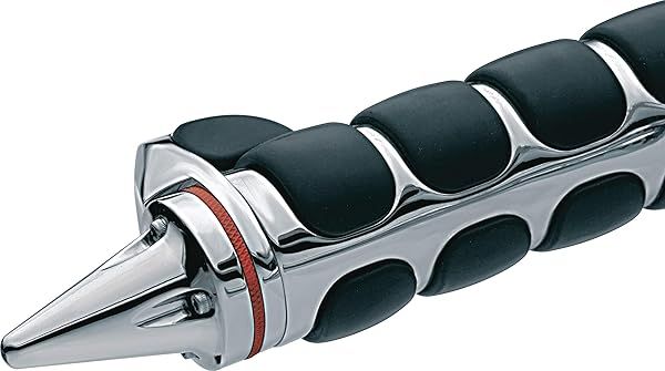 Upgrade Your Ride: Kuryakyn 6249 Stiletto Chrome Motorcycle Handlebar Grip End Caps