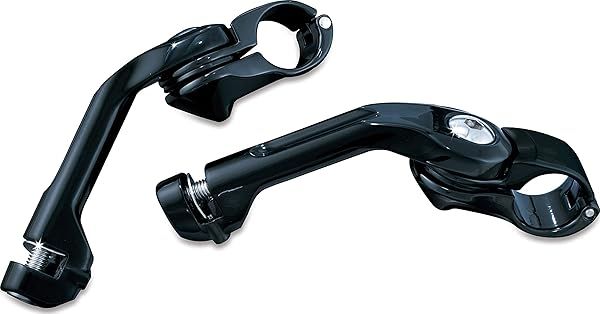 "Upgrade Your Ride: Kuryakyn 7575 Motorcycle Foot Controls & Tour-Tech Long Arm Cruise Mounts for 1-1/4" Engine Guards"