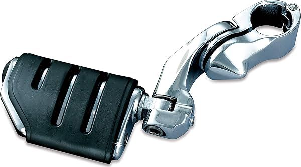 "Upgrade Your Ride: Kuryakyn 7585 Motorcycle Foot Controls with Trident Dually ISO Pegs for 1-1/4" Engine Guards"
