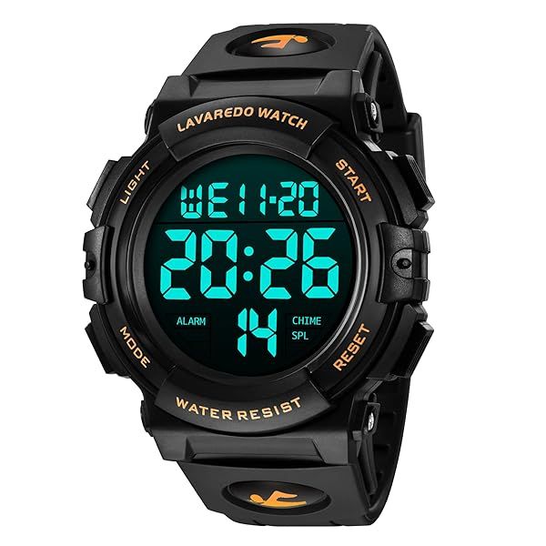 Mens Digital Watch Sports Military Watches Waterproof Outdoor Chronograph Wrist Watches for Men with LED Back Ligh Alarm Date