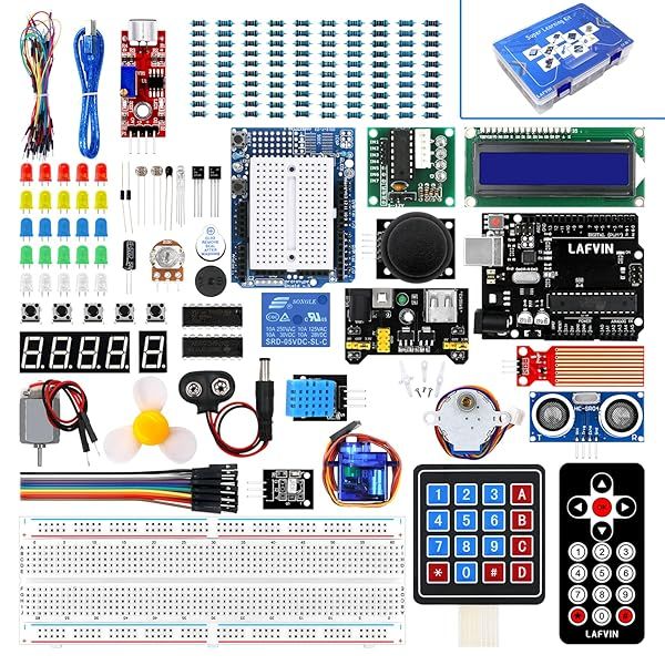 LAFVIN Super Starter Kit for R3 Mega2560, Mega328 & Nano - Arduino IDE Compatible with Tutorials