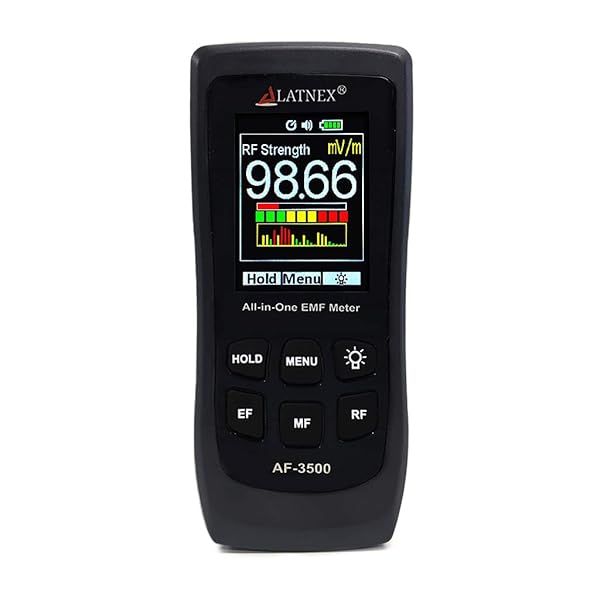 LATNEX AF-3500 EMF Meter: Accurate RF & Microwave Detection with Calibration Certificate