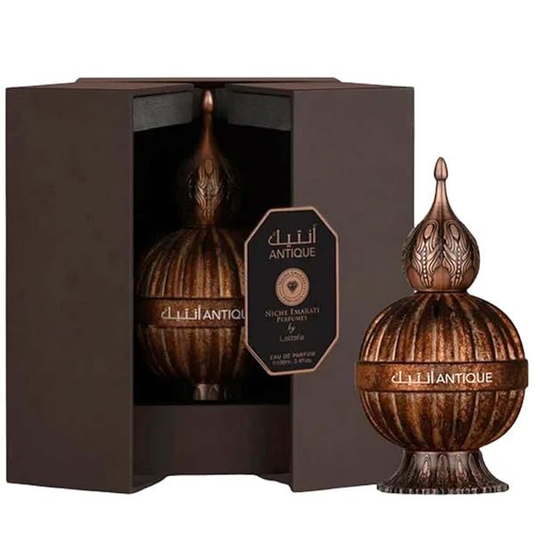 LATTAFA Niche Emarati Antique 3.4 Eau de Parfum Spray - Luxurious Metal Bottle Fragrance