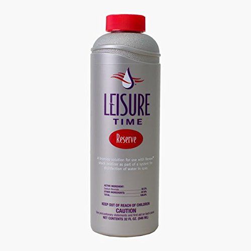 LEISURE TIME Liquid Bromide Salt Solution 32 Oz (Pack of 2) - Perfect for Spa & Hot Tub Care