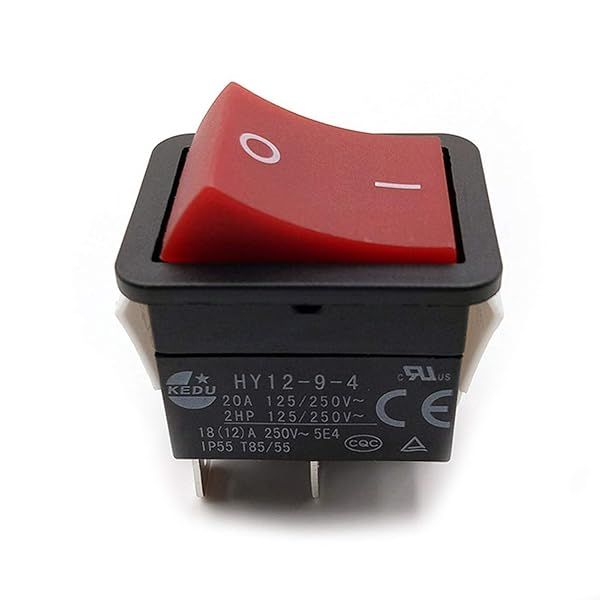 LICHIFIT KEDU Power On Off Rocker Switch Push Button 4 Pin IP55 T85HY12-9-4 for Reliable Performance and Durability
