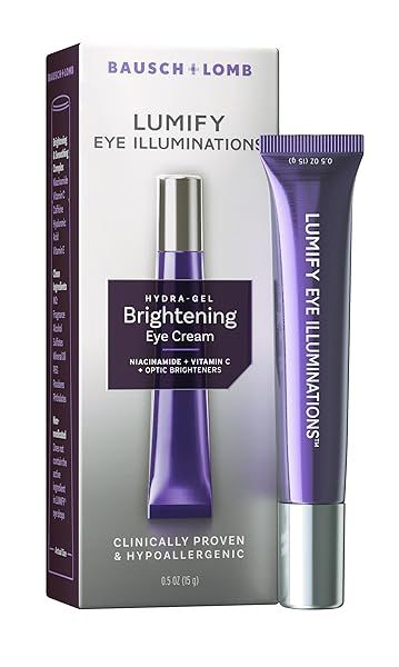Revitalize Your Eyes: LUMIFY Hydra-Gel Brightening Cream with Vitamin C & Caffeine for Smooth, Glowing Skin