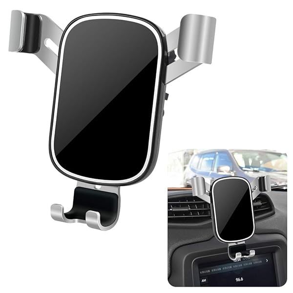 LUNQIN Car Phone Holder for Jeep Renegade 2015-2020 Big Phones Case Friendly Auto Accessories Navigation Bracket Mobile Mount