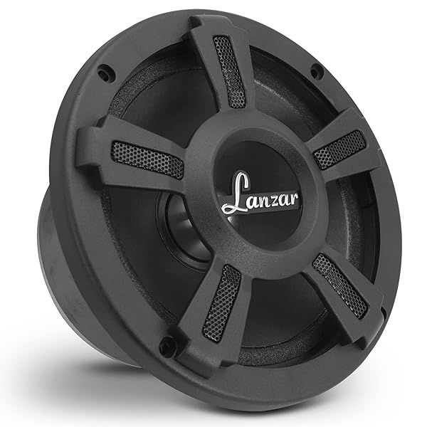 Lanzar Upgraded Opti Pro 6.5 Inch High Power MidBass Full Range Speaker 500 Watt Peak 4 Ohm with Paper Cone and Foam Surround