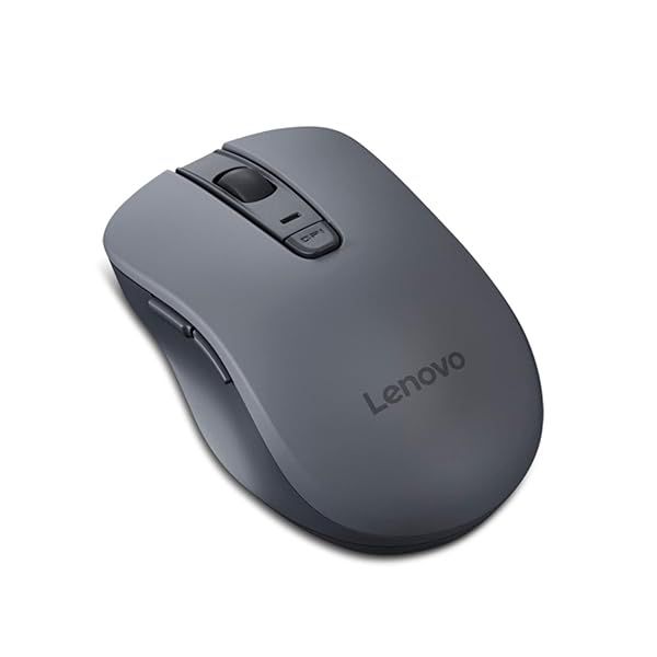 Lenovo WL310 Bluetooth Silent Mouse Ergonomic Wireless Mouse for Laptop Adjustable DPI Silent Clicks Portable for Windows Mac Chromebook