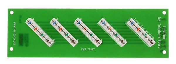 Leviton 47609-4 1x4 Tel Board: Efficient 4-Line Communication Solution