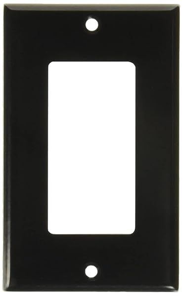 Leviton 80401E Black 1 Gang Decora GFCI Wallplate Thermoset Device Mount 25 Pack Standard Size
