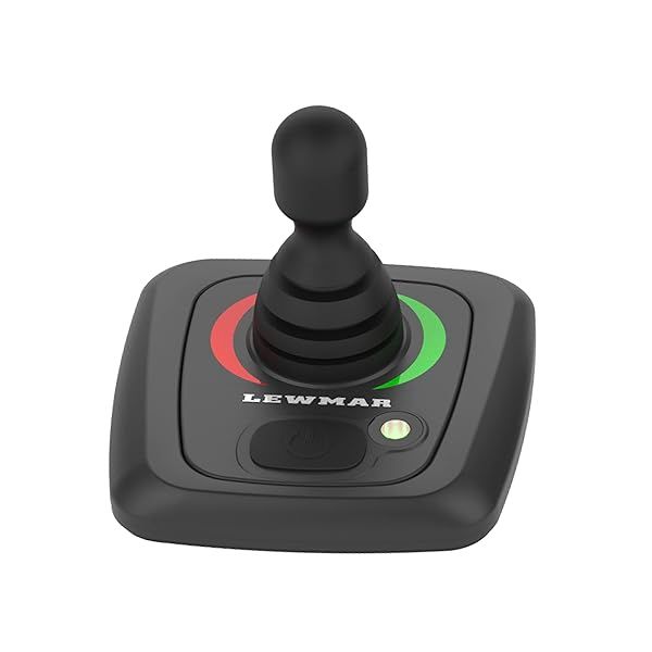 Lewmar Single Boat Joystick Thruster Control Ergonomic Tactile Pad Sealed Membrane Switch Multi-Function LED Display 12-24 Dual Voltage