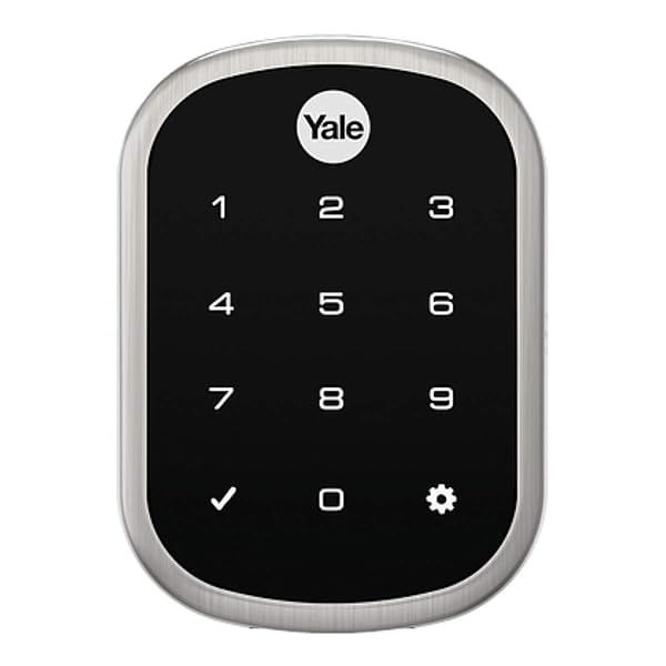 Liftmaster myQ Key Free Smart Lock Touchscreen Deadbolt Satin Nickel with myQ Smart Garage Control LMDBPACK-SN 821LMC
