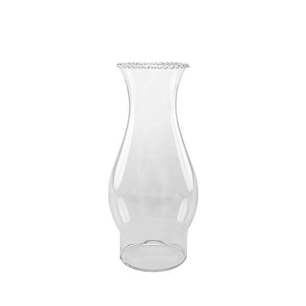 "Light of Mine 3" x 8.5" Crimp Top Oil Lamp Replacement Chimney - Perfect Fit & Quality"