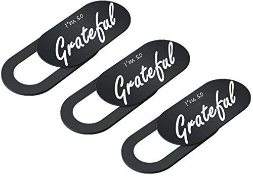 Love from Pangaea Webcam Cover 3 Pack Ultra Thin Slide for Laptop Monitor Mobile Computer Black Positive Affirmations