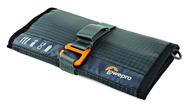 Lowepro GearUp Wrap: Compact Travel Organizer for Cables & Small Devices - Dark Grey