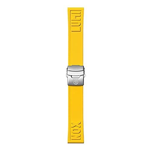 Luminox 24mm Yellow Rubber Watch Strap Cut To Fit for Ultimate Comfort and Style
