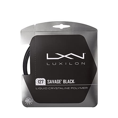 Luxilon Savage 127 Tennis String Set - Premium Black Performance for Top Players