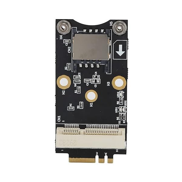 VBESTLIFE M.2 to Mini PCI E Adapter Card A E Key 3G 4G Module with SIM Card Slot Plug and Play for Windows 8 7 2000 Linux