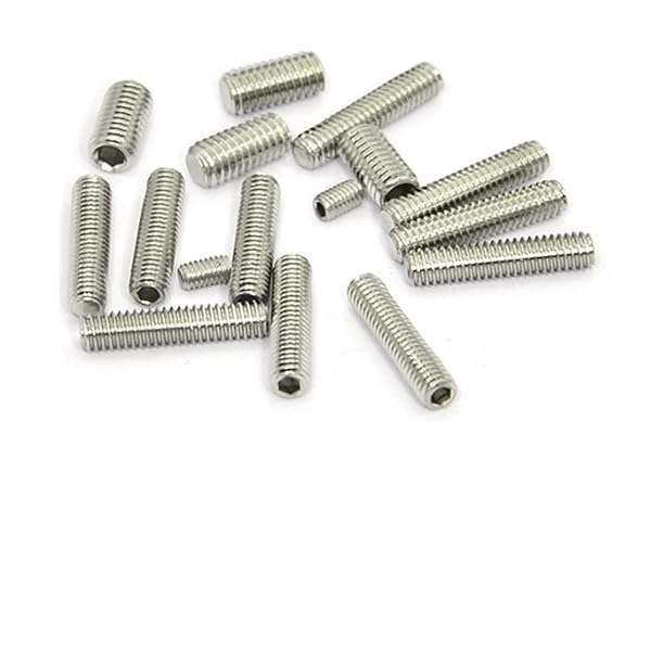 Buy M3 x 10mm Stainless Steel Hexagon Socket Set Screws - Pack of 30 | Durable Flat Head Headless Screws