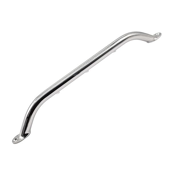 Marine City 18 Inch Polished Stainless Steel Grab Rail Handle with LED Lights for Boats Yachts and RVs