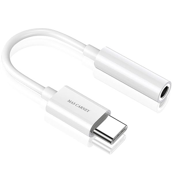 MAS CARNEY USB Type C to 3.5mm Adapter - HiFi Audio for Huawei, Google Pixel, iPad Pro & More