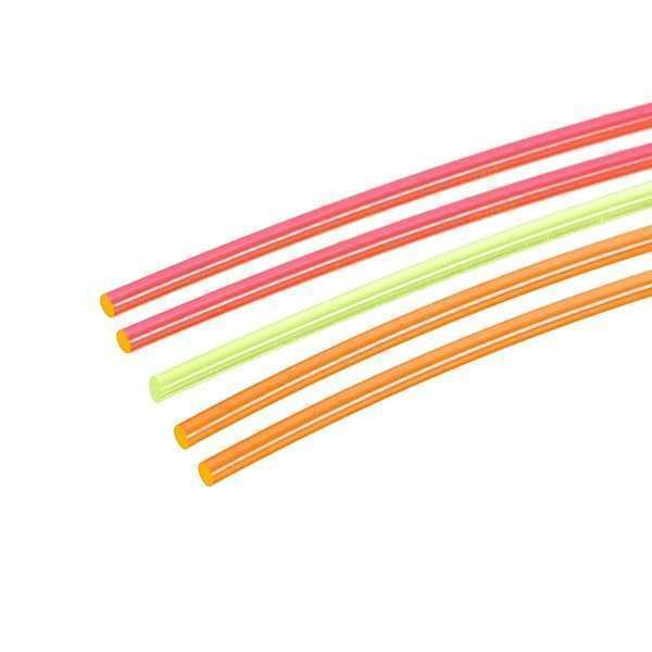MECCANIXITY PMMA Fiber Optic Rods 1.5mmx20cm - Red, Green, Orange Set of 5 for Enhanced Sight Filament