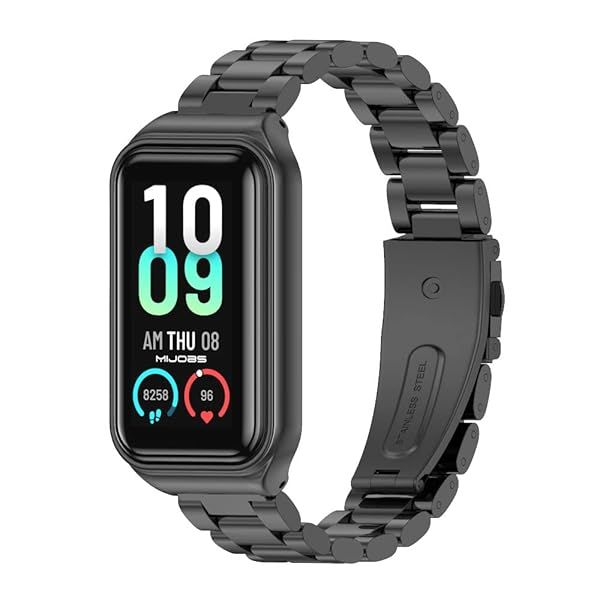 MIJOBS Metal Replacement Strap for Amazfit Band 7 Wristband Watch Strap Compatible with Amazfit 7 Fitness Tracker smartwatch